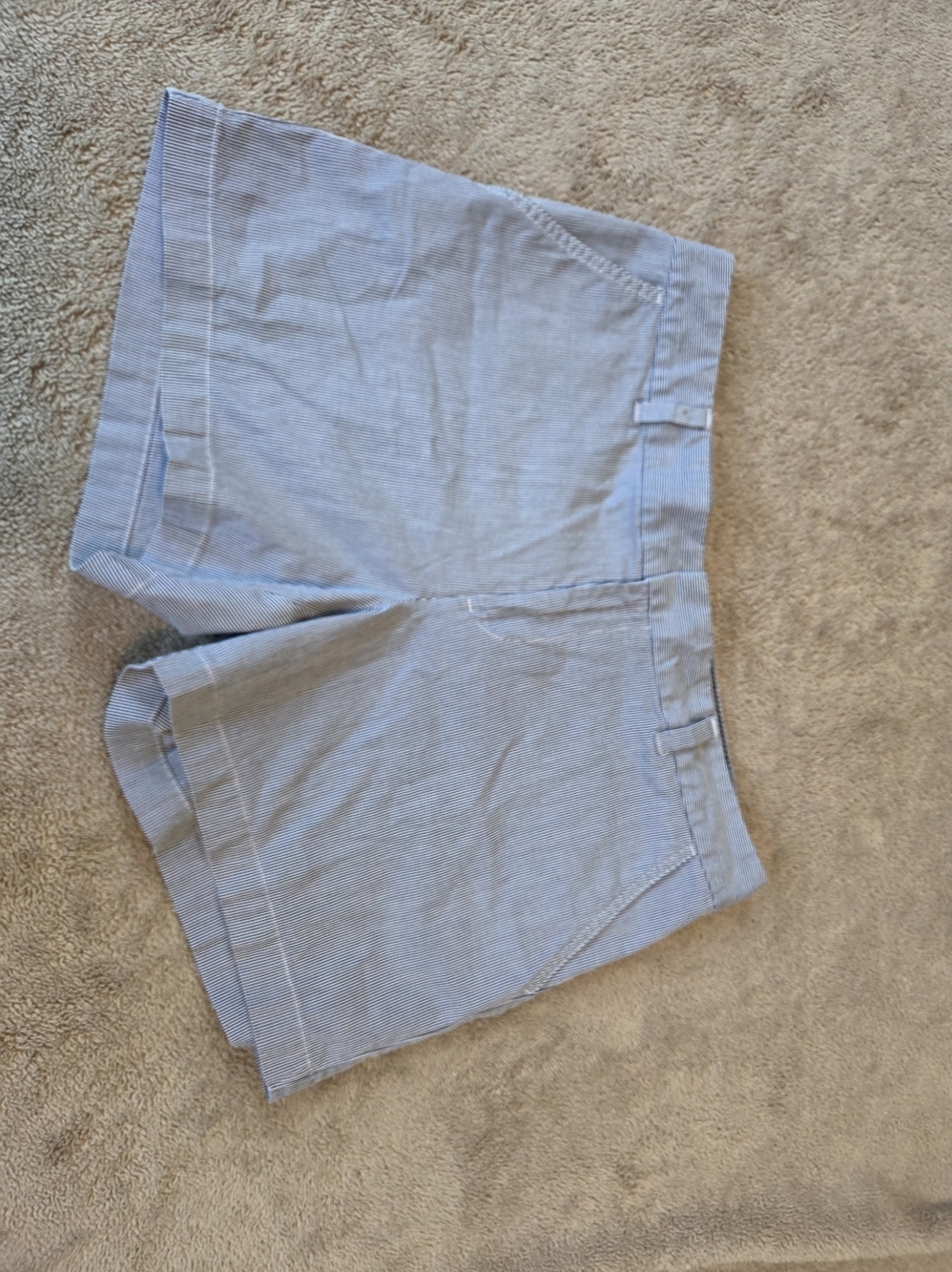 Tommy Hilfiger Blue and White Striped Shirt